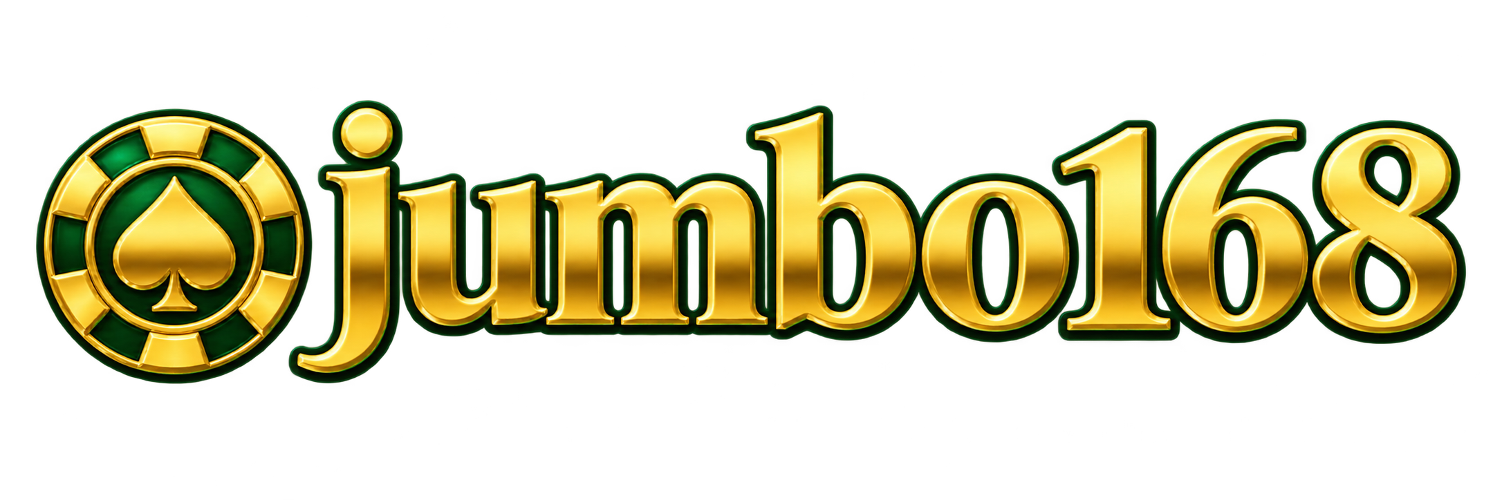 โลโก้เว็บ jumbo168 โทนเขียวทอง